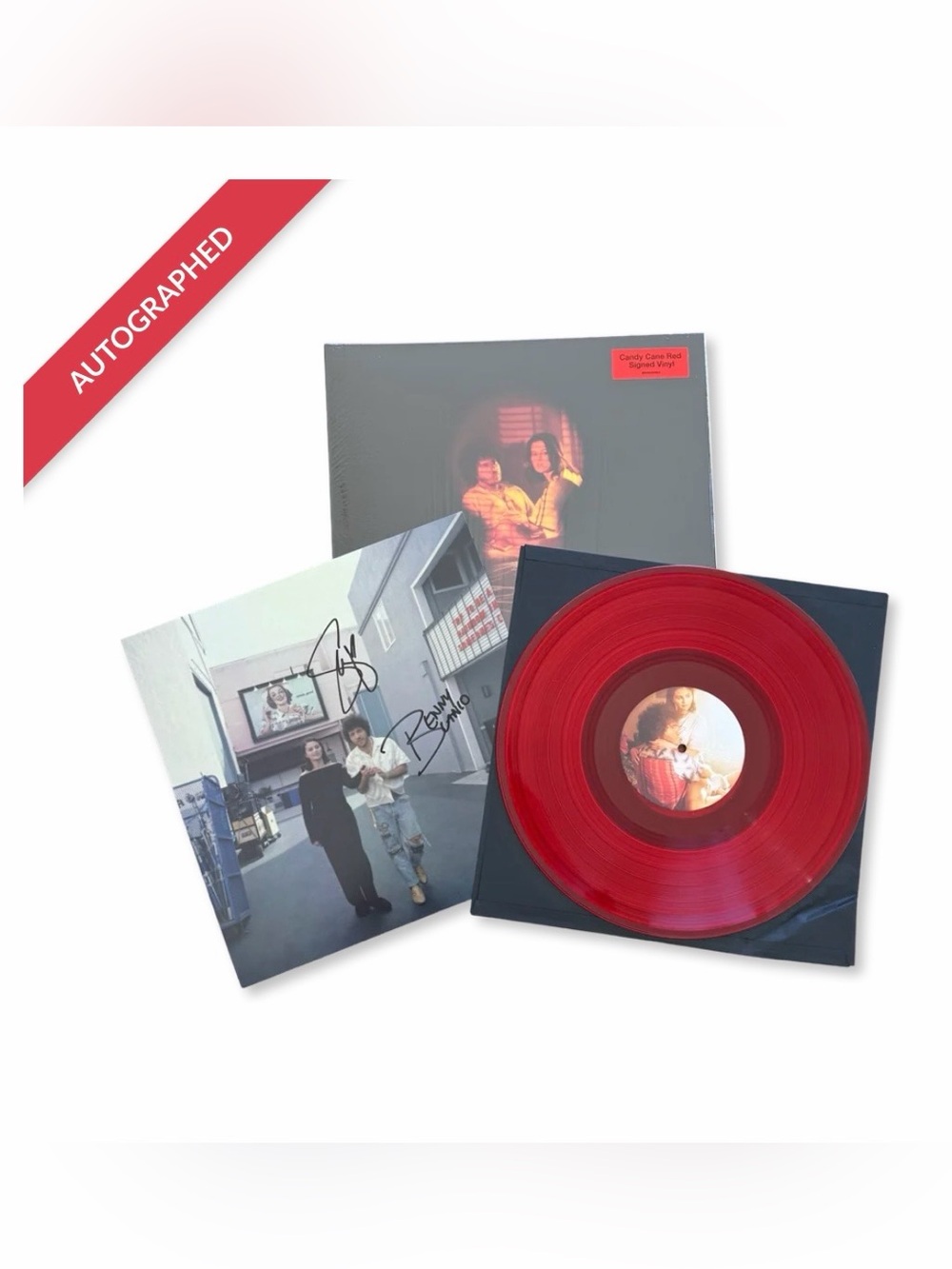 SIGNED Selena Gomez Benny Blanco I Said I Love You First Red Vinyl SIGNED insert